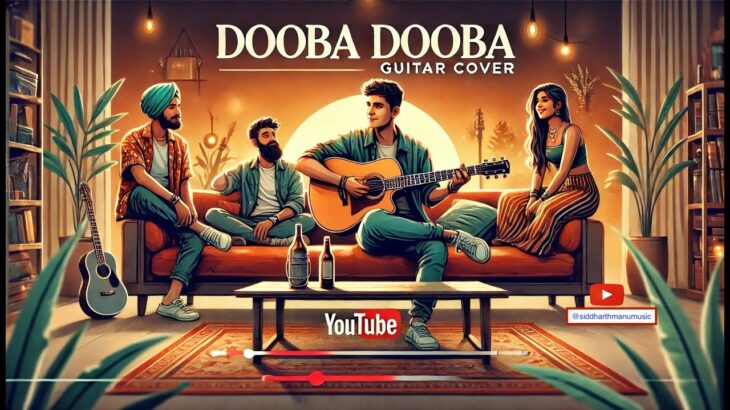 An incandescent “Dooba Dooba” evening | Guitar Cover ft Saurabh, Aditya, Nikita & Daya