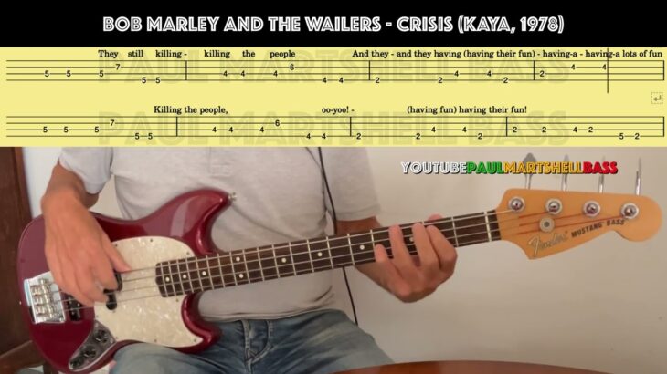 Bob Marley – Crisis (Bass Tutorial and tabs)