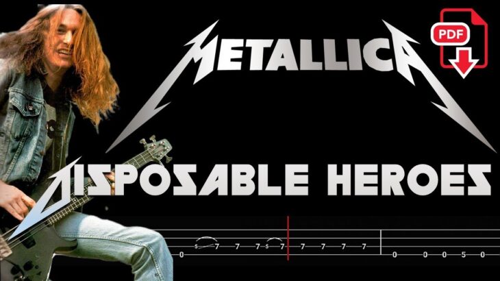 Metallica – Disposable Heroes (🔴Bass Tabs | Notation) @ChamisBass  #metallicabass #cliffburton