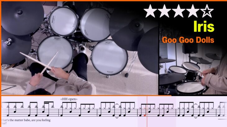 [Lv.17] Iris – Goo Goo Dolls  | Drum Cover with Sheet Music