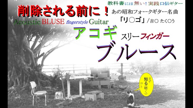 アコギ脱【初心者】スリーフィンガー名曲.スケール奏法！ブルース・チューニング/フォークギターのススメ❣